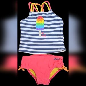 24 Month Skechers Striped Tankini Set